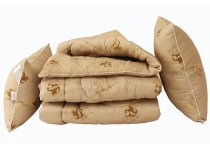 Набор TAG: одеяло 195х215 см и 2 подушки 70х70 см - Лебяжий пух Camel